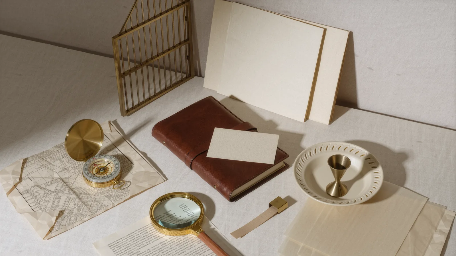 Precise tally marks engraved on an ivory plate, orderly and evenly spaced